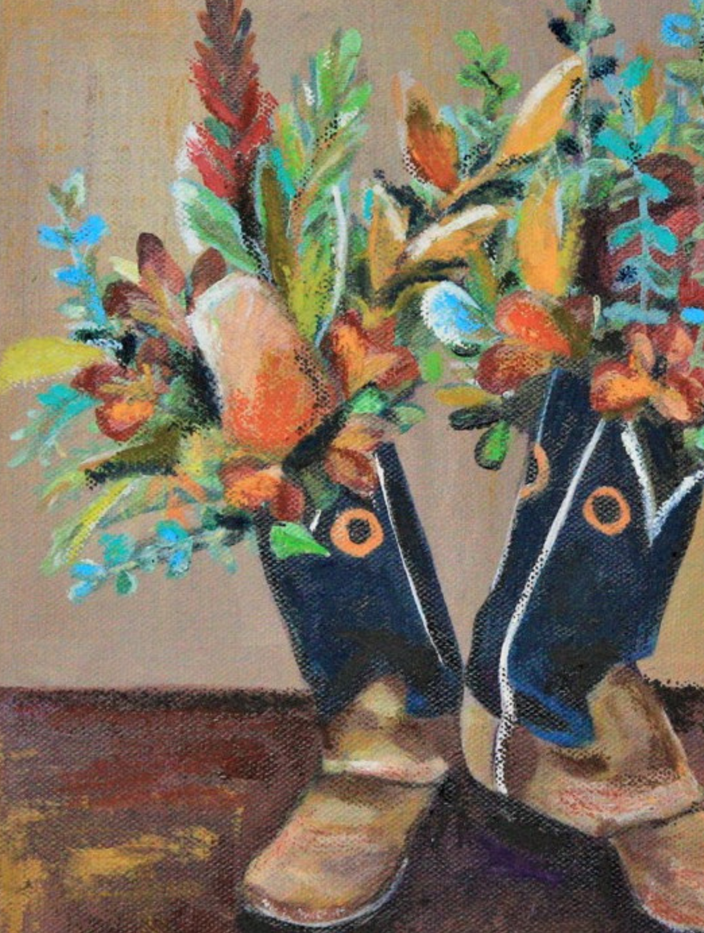 Dance With Me Mixed Media Painting by Erica Nordling