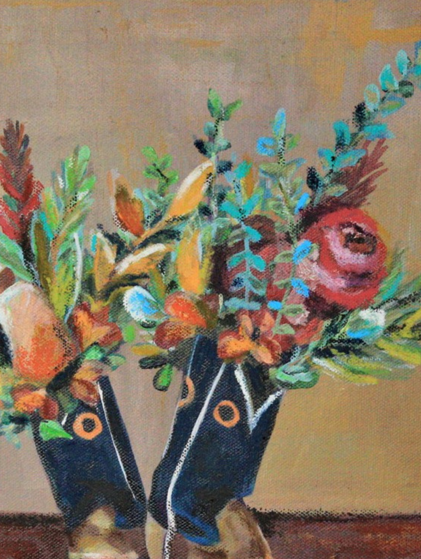 Dance With Me Mixed Media Painting by Erica Nordling