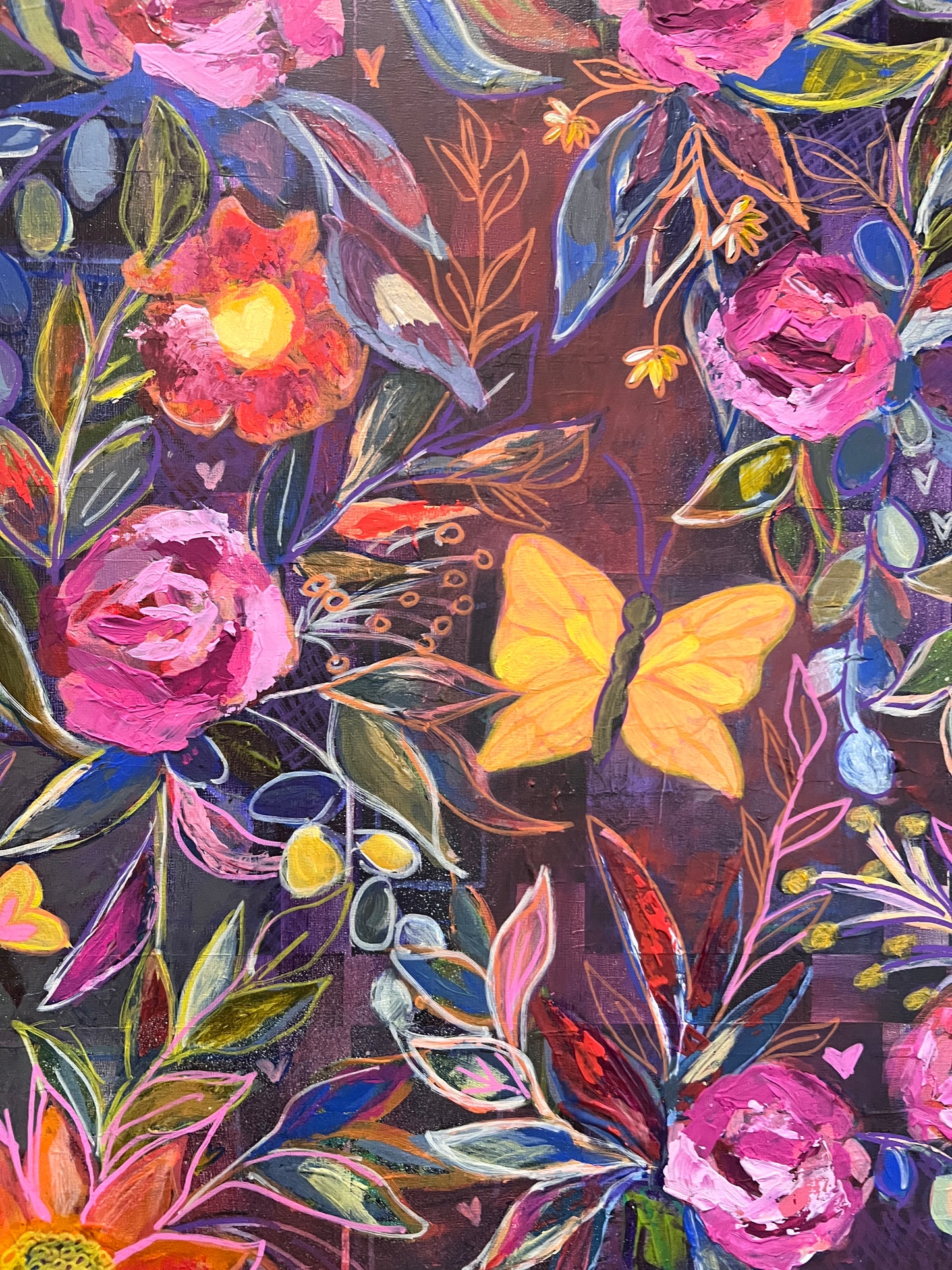 Twinkle Acrylic Painting by Erica Nordling