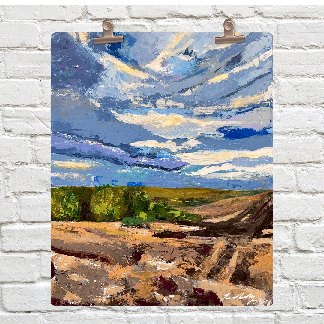 I Can Be Blue Acrylic Painting by Erica Nordling
