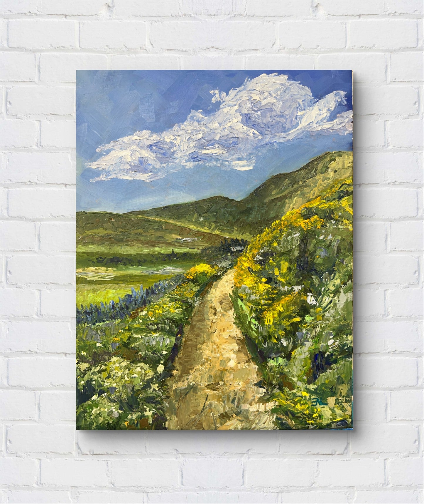 Bumble Bee's Utopia Oil Painting by Erica Nordling