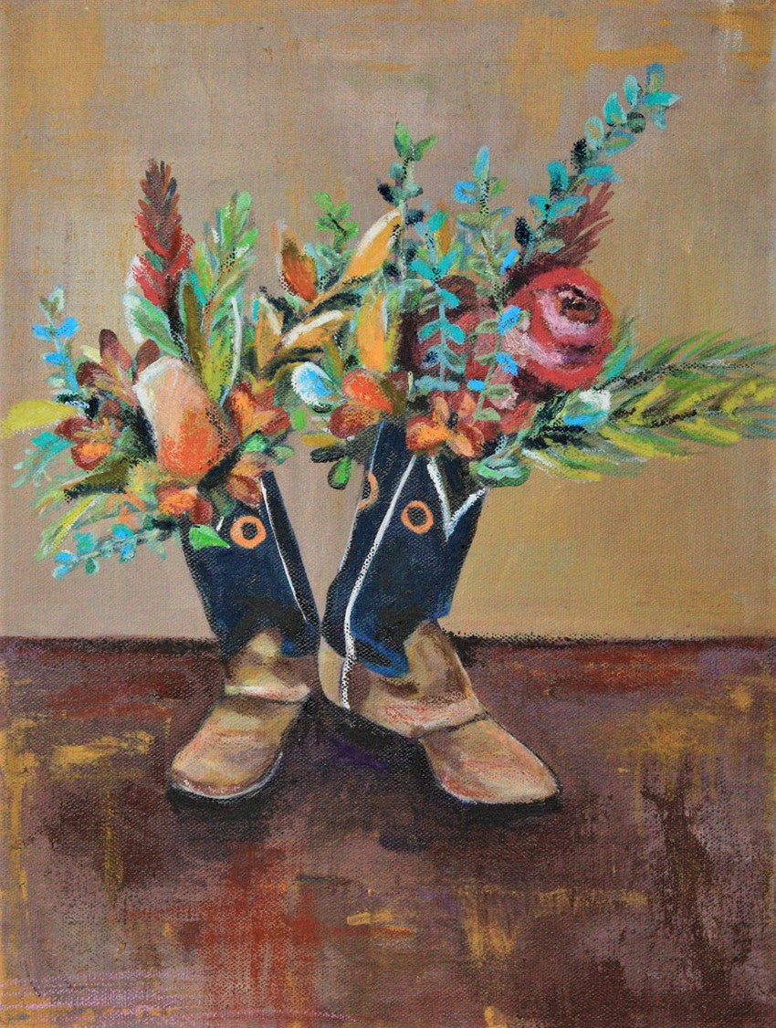 Dance With Me Mixed Media Painting by Erica Nordling