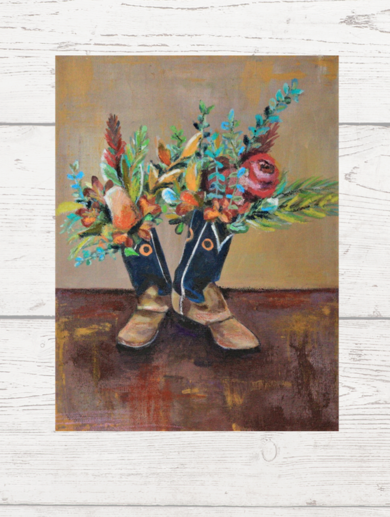 Dance With Me Mixed Media Painting by Erica Nordling