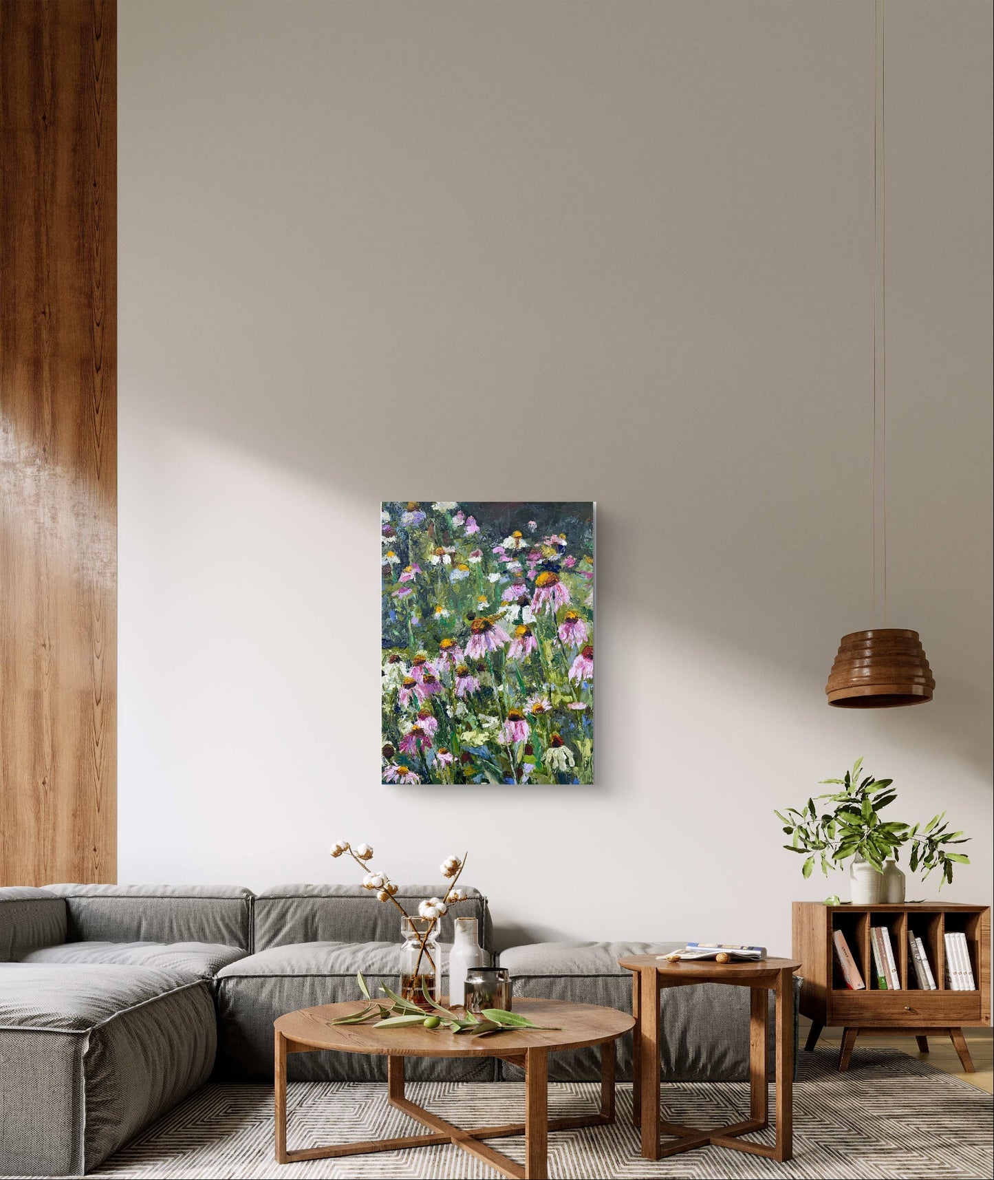 Flowers in a Meadow Oil Painting by Erica Nordling 5