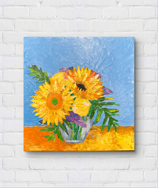 Biscuits and Tea Acrylic Painting by Erica Nordling