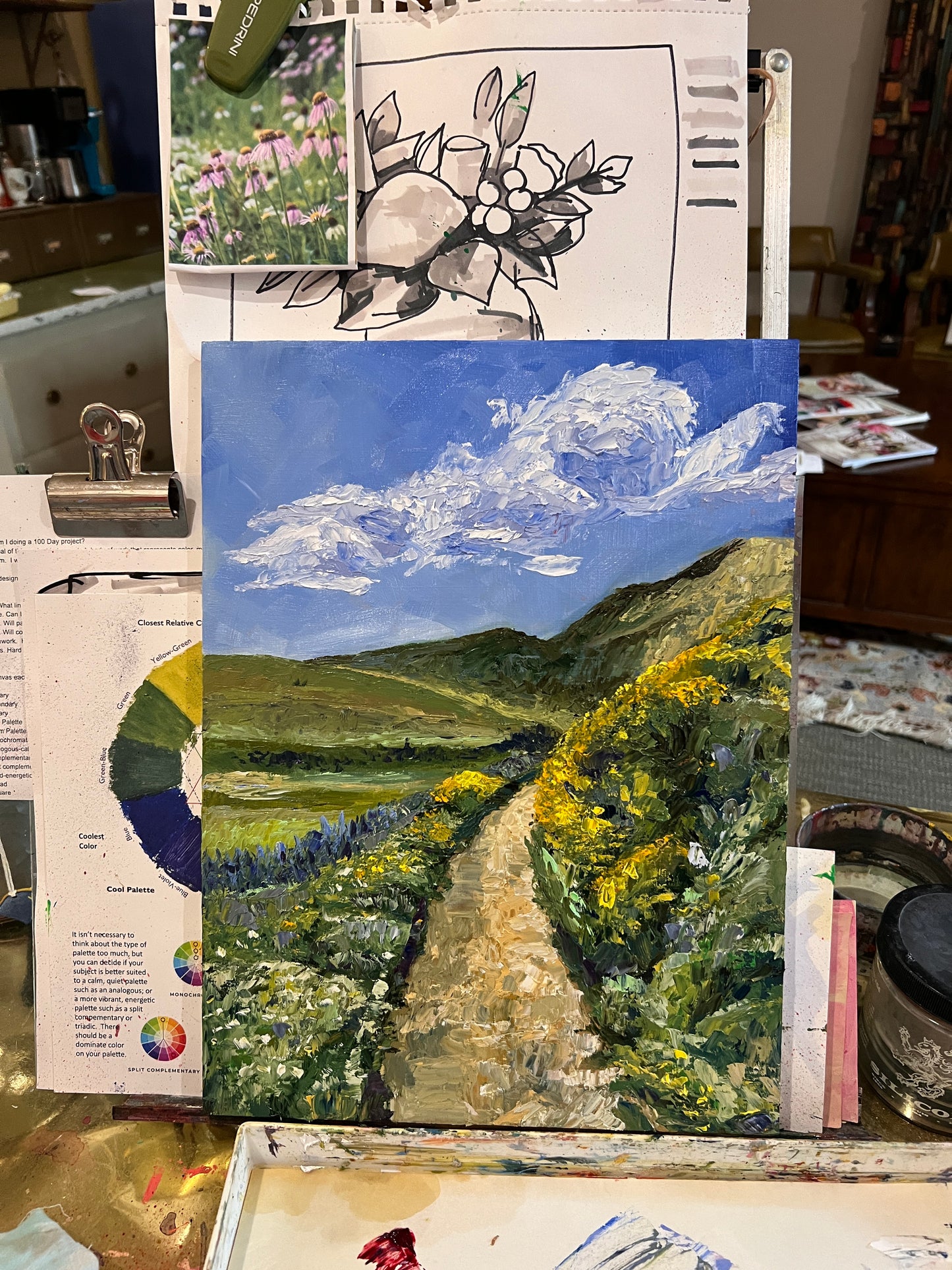 Bumble Bee's Utopia Oil Painting by Erica Nordling 3