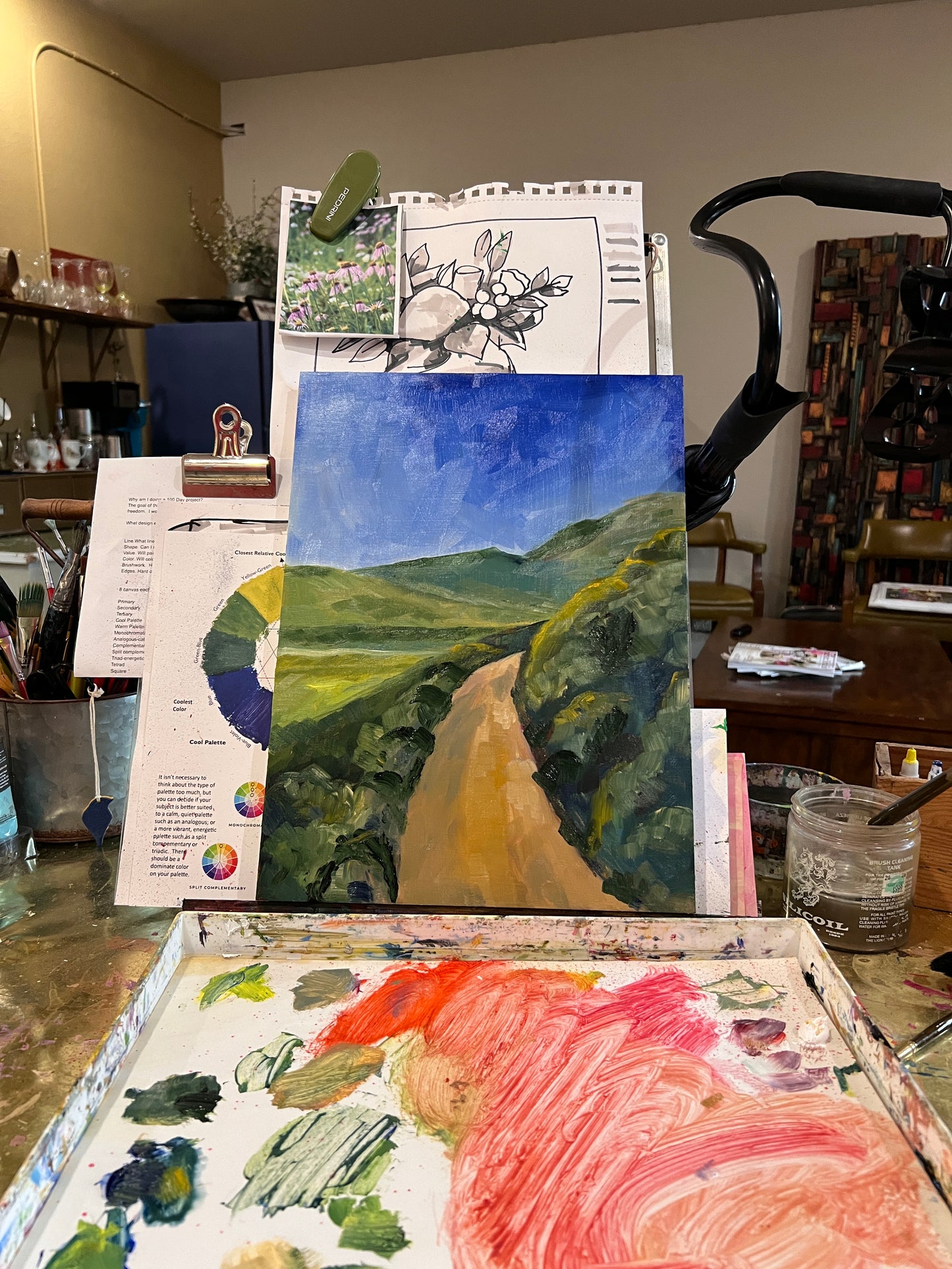 Bumble Bee's Utopia Oil Painting by Erica Nordling 4