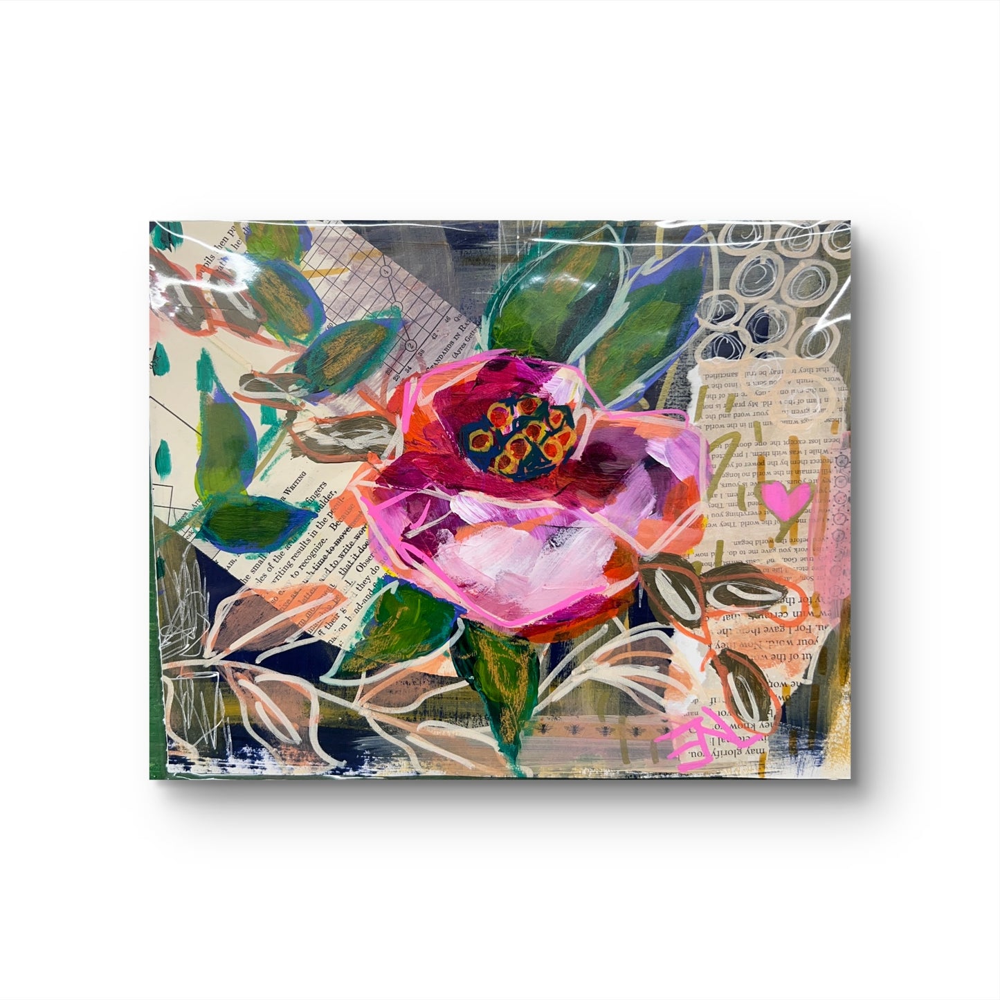 Bold Blooms: Expressive Mixed Media Paintings for Emerging Collectors