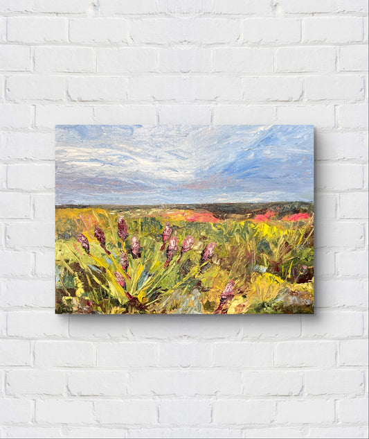 Cricket Song Oil Painting by Erica Nordling