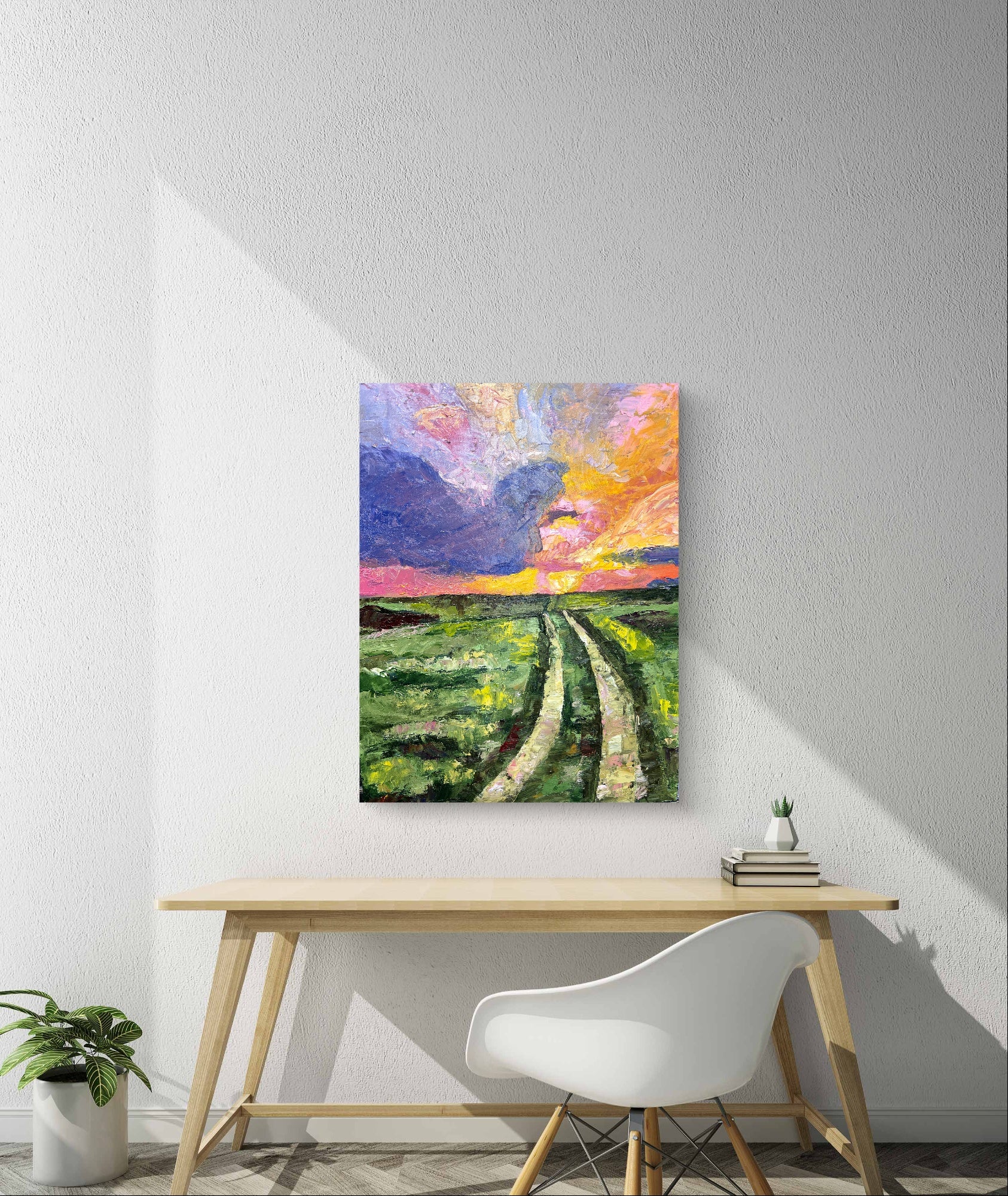 Evening Walk Oil Painting by Erica Nordling 2