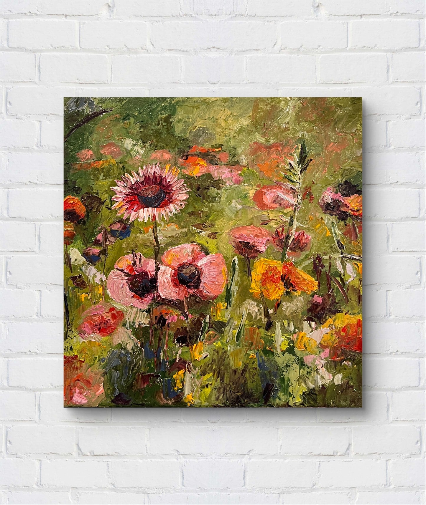 Ladybug Whispers Oil Painting By Erica Nordling