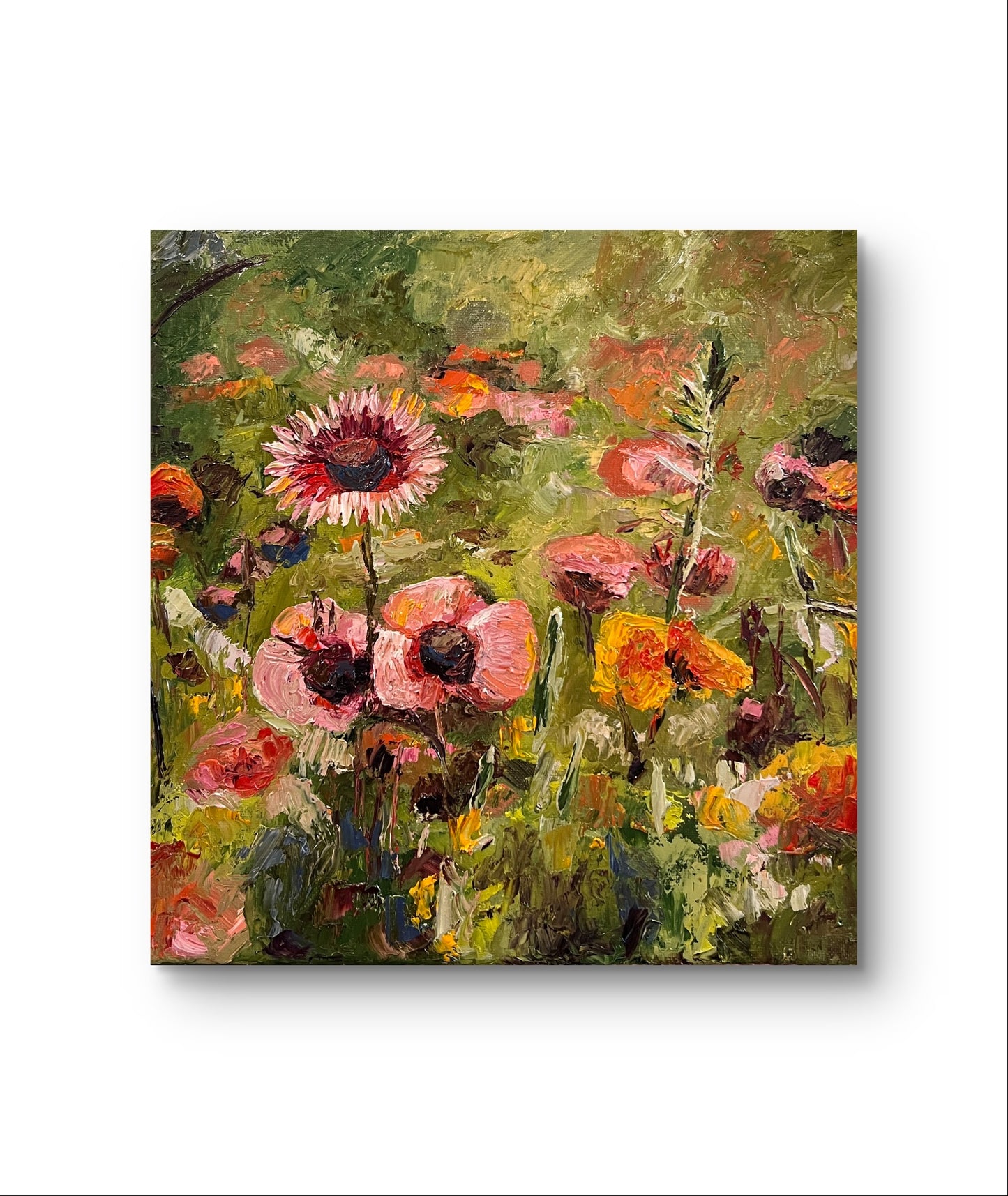 Ladybug Whispers Oil Painting By Erica Nordling 1