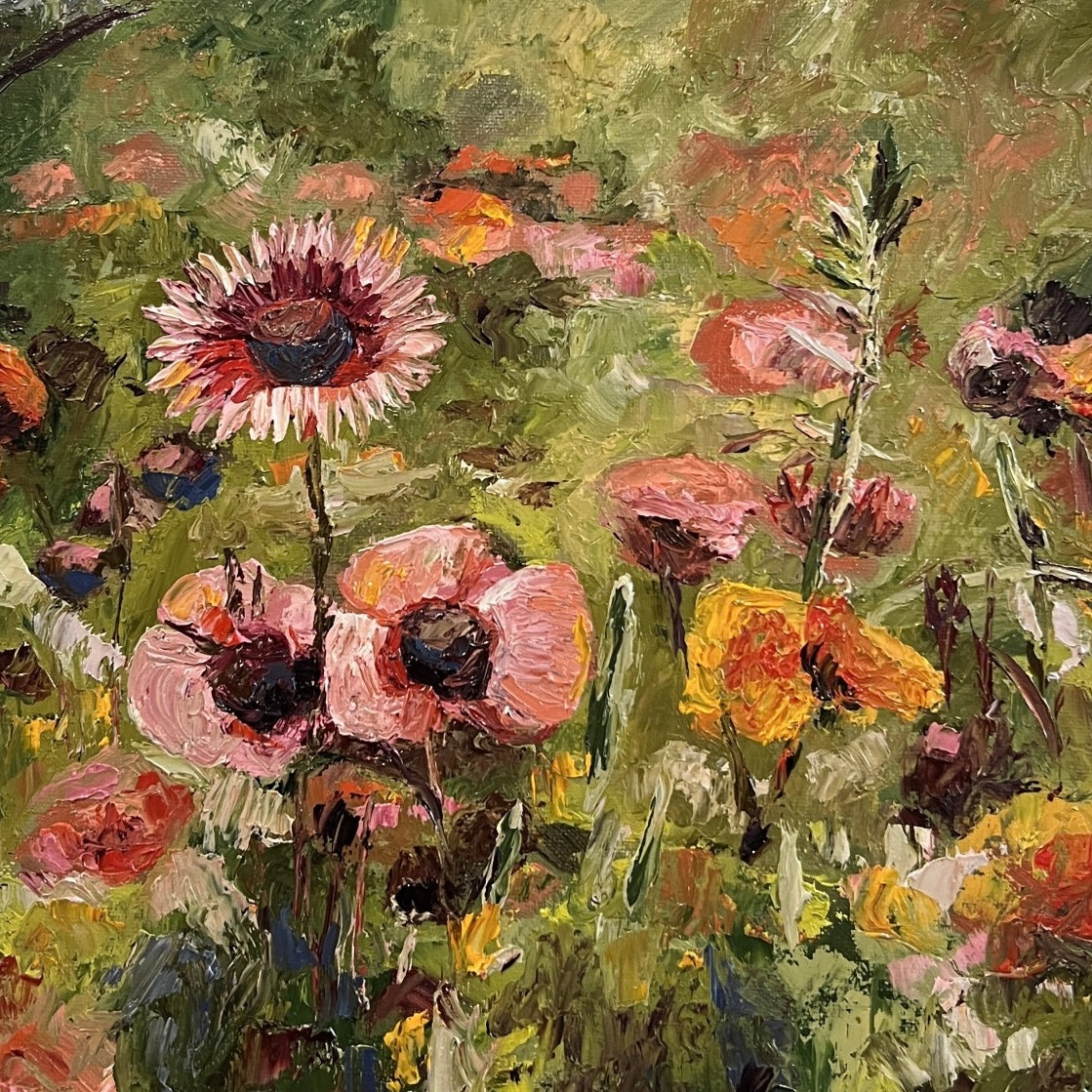 Ladybug Whispers Oil Painting By Erica Nordling 5