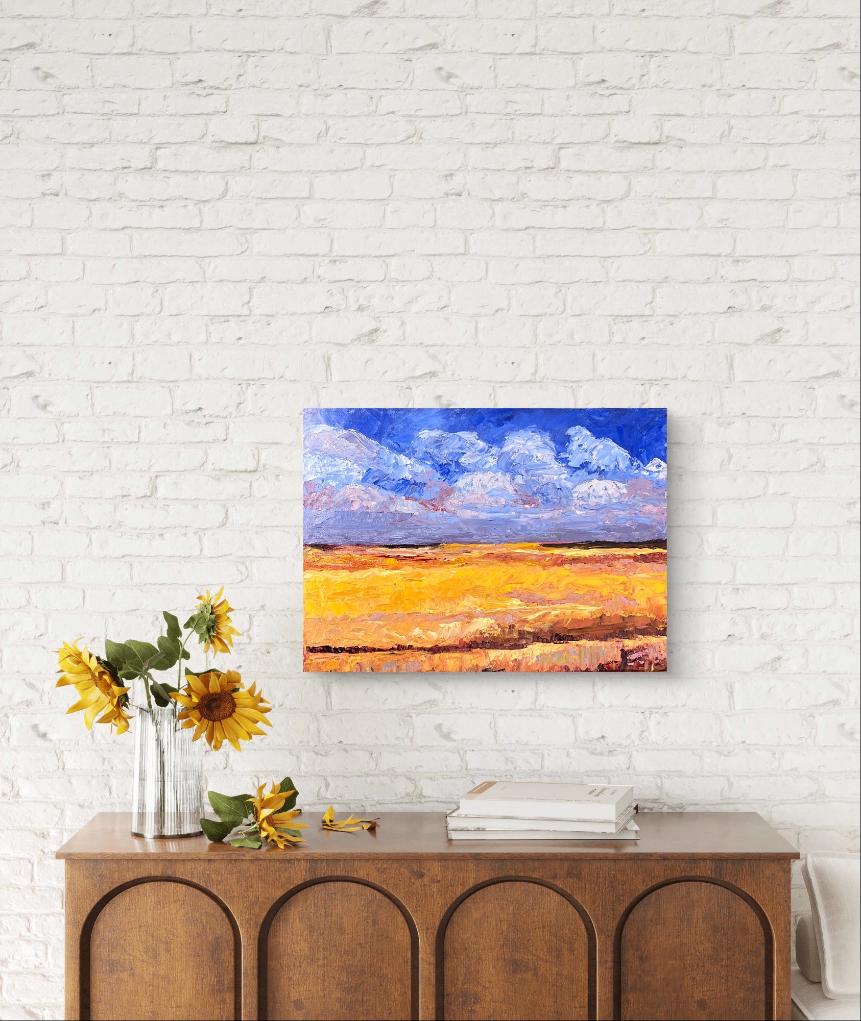 O Wheat Field Secrets Oil Painting by Erica Nordling 2