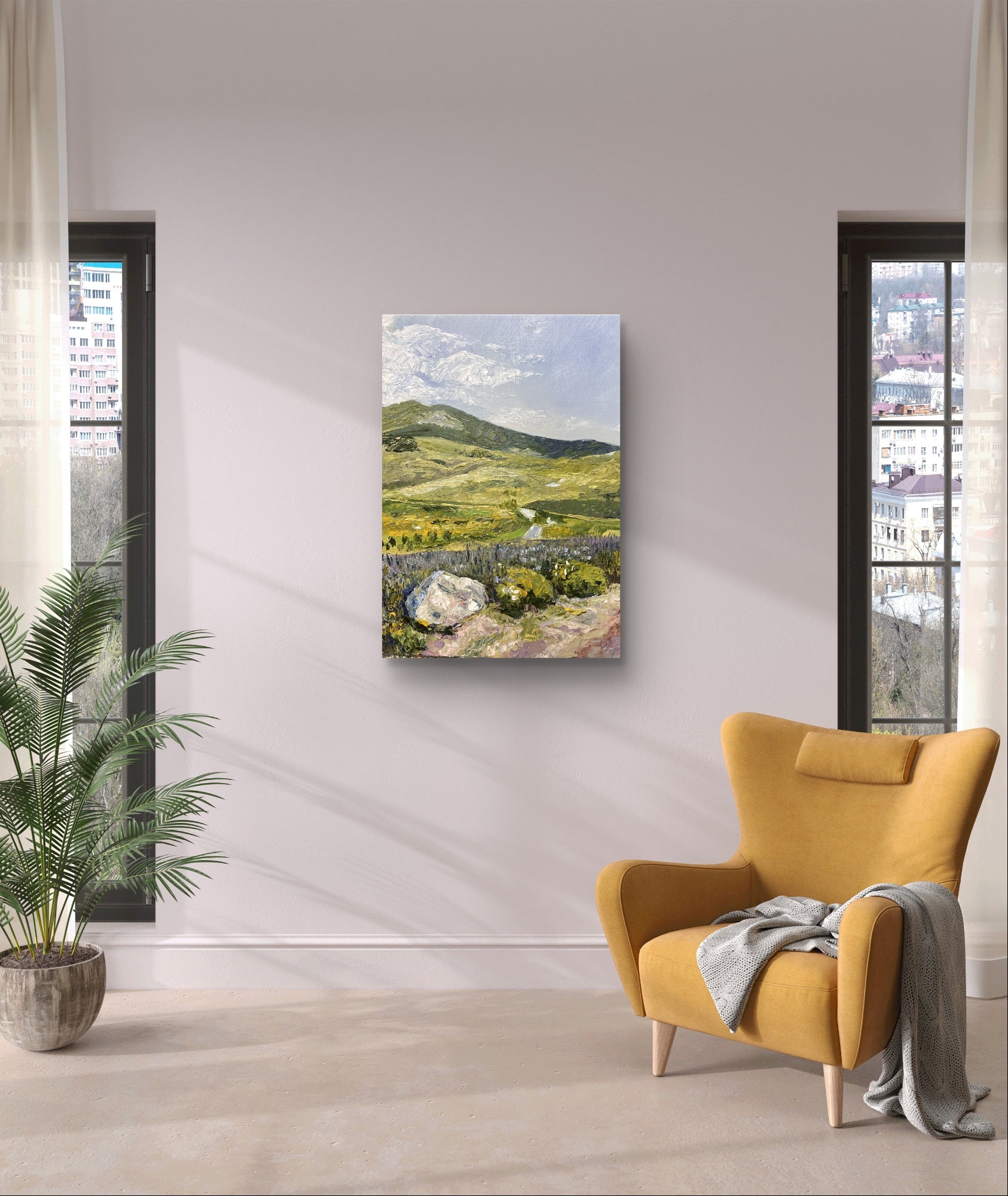 Sunday Flower Walk Oil Painting by Erica Nordling 2