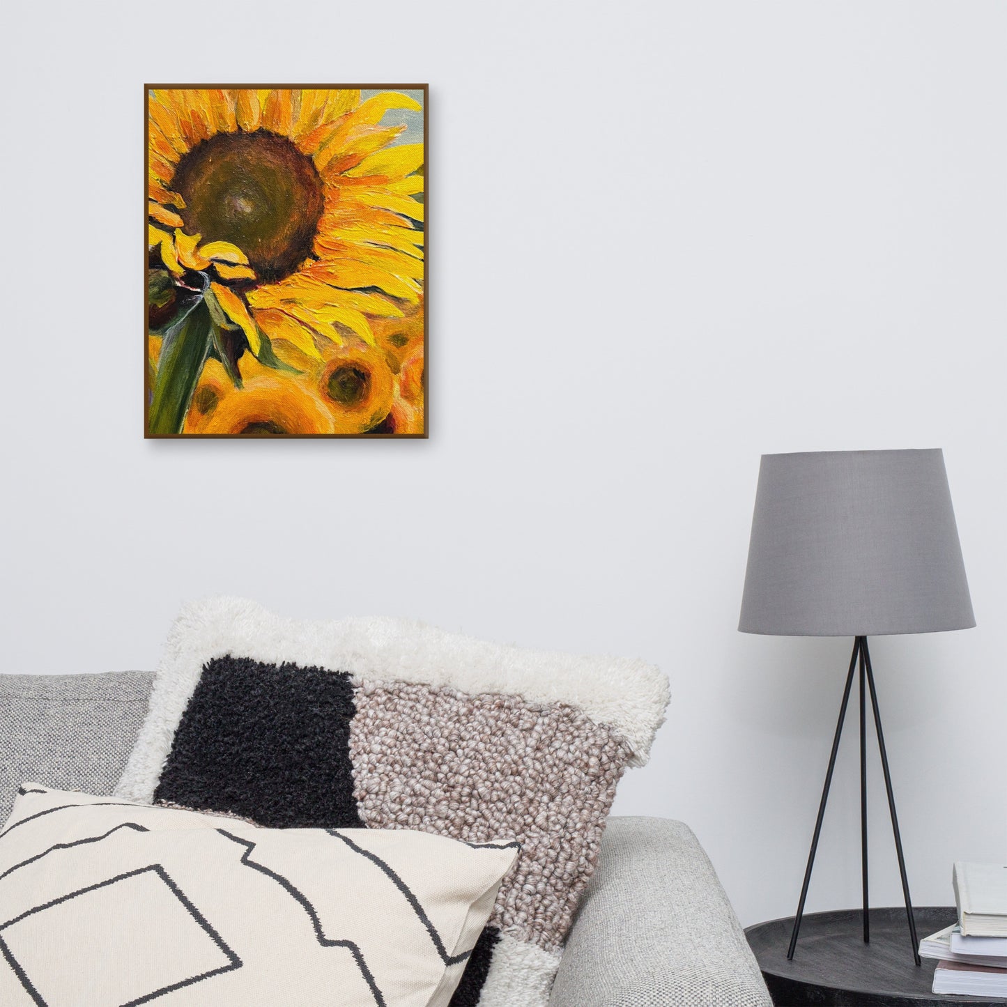 Sunflower Glitter Canvas
